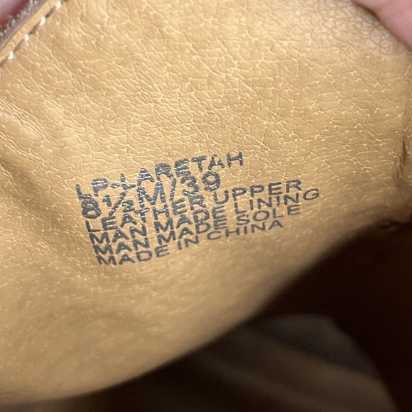 Lucky Brand Womens LP-LARETAH Taupe Peep Toe Block Heel Ankle Booties Size 8.5 M - Picture 6 of 8